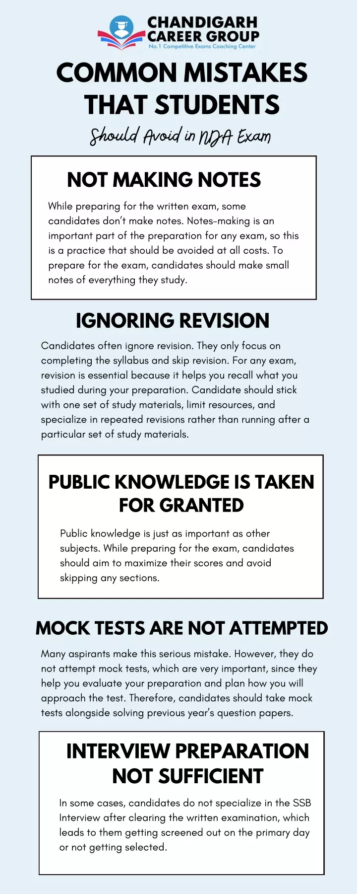 common mistakes that students should avoid