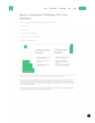 Best Ecommerce Website for Bussiness