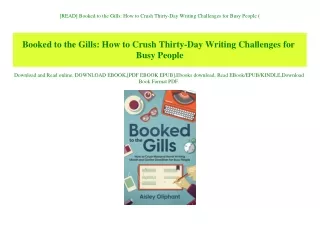 [READ] Booked to the Gills How to Crush Thirty-Day Writing Challenges for Busy People (E.B.O.O.K. DOWNLOAD^