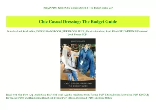 [READ PDF] Kindle Chic Casual Dressing The Budget Guide ZIP