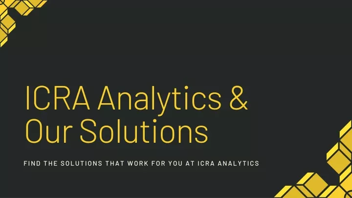icra analytics our solutions