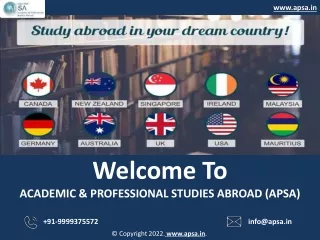 Study Abroad Consultants in Delhi NCR