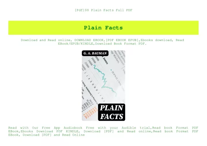 pdf plain facts full pdf