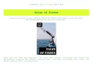 {DOWNLOAD} Tales of Fishes EBOOK #pdf