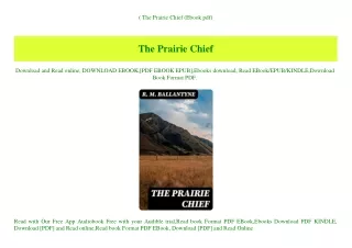 (B.O.O.K.$ The Prairie Chief (Ebook pdf)