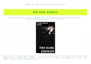 [READ PDF] EPUB The Dark Eidolon Free Online