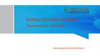 Building Information Modeling - BIM 6D Services