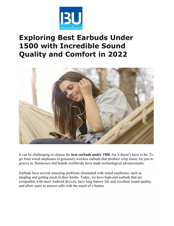exploring best earbuds under 1500 with incredible