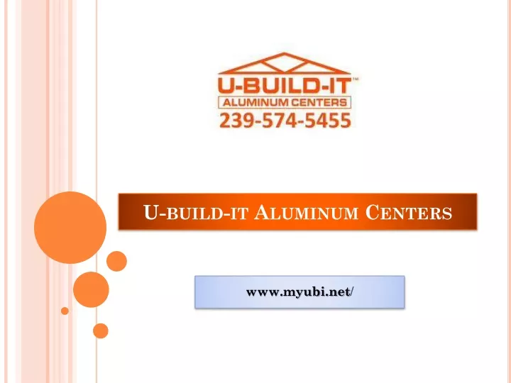 u build it aluminum centers