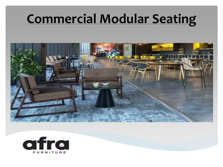 commercial modular seating