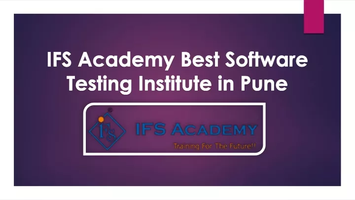 ifs academy best software testing institute in pune