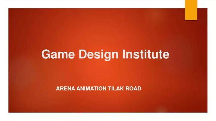 game design institute