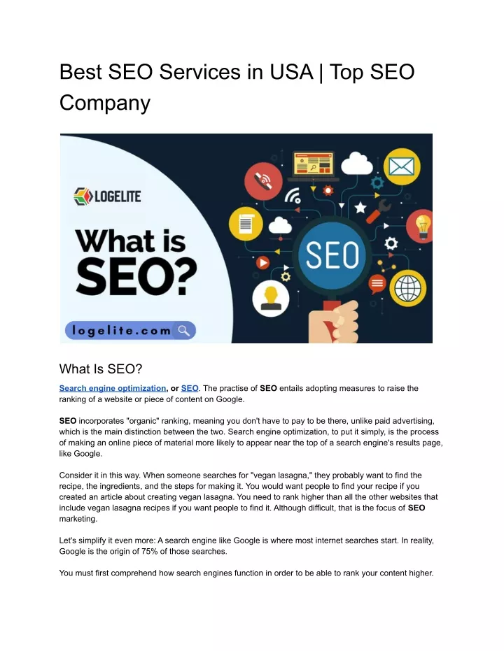 best seo services in usa top seo company