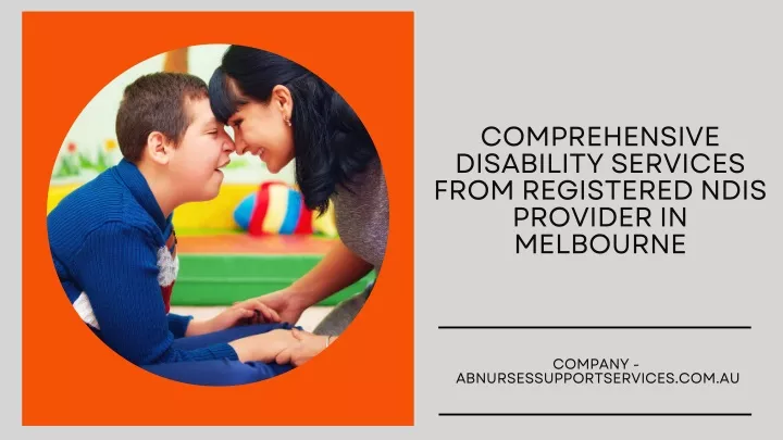 comprehensive disability services from registered