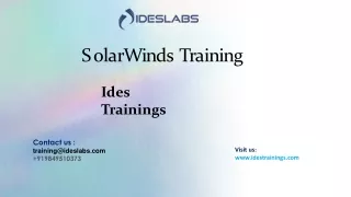 SolarWinds Training
