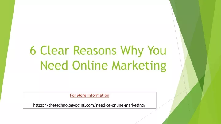 6 clear reasons why you need online marketing
