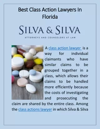 Best Class Action Lawyers In Florida