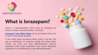 What is lorazepam? Buy Lorazepam 1mg Tablet Online Overnight Shipping