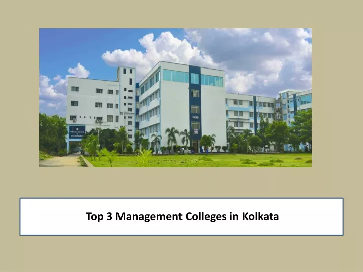 t op 3 management colleges in k olkata