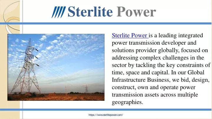sterlite power