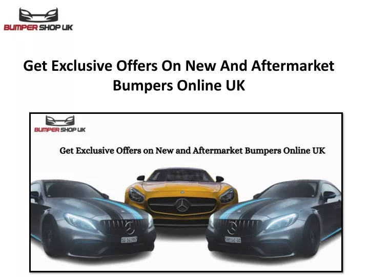 get exclusive offers on new and aftermarket