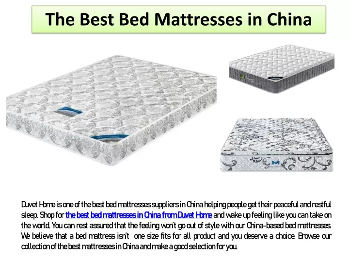bed mattresses suppliers in china
