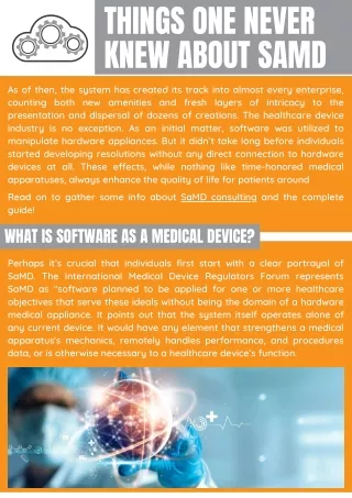 Medical Technology and Software Regulatory Consultants