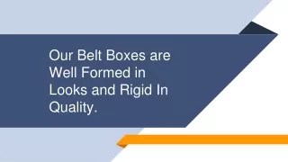 custom belt Boxes Wholesale Packaging