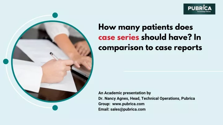how many patients does case series should have