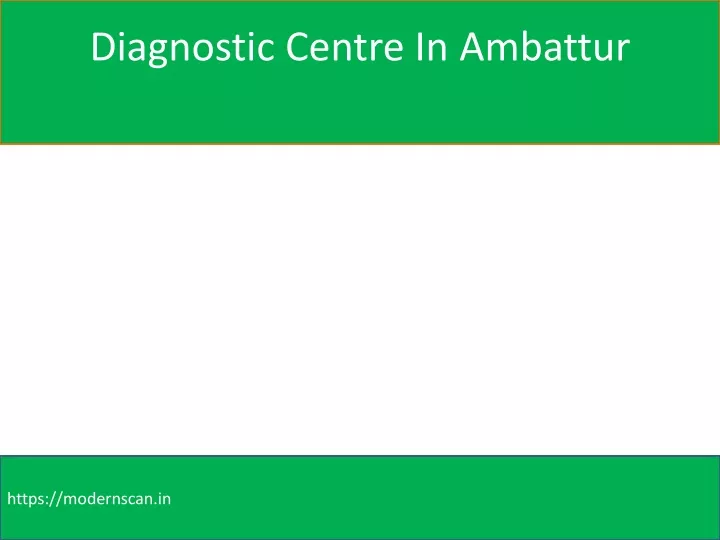 diagnostic centre in ambattur