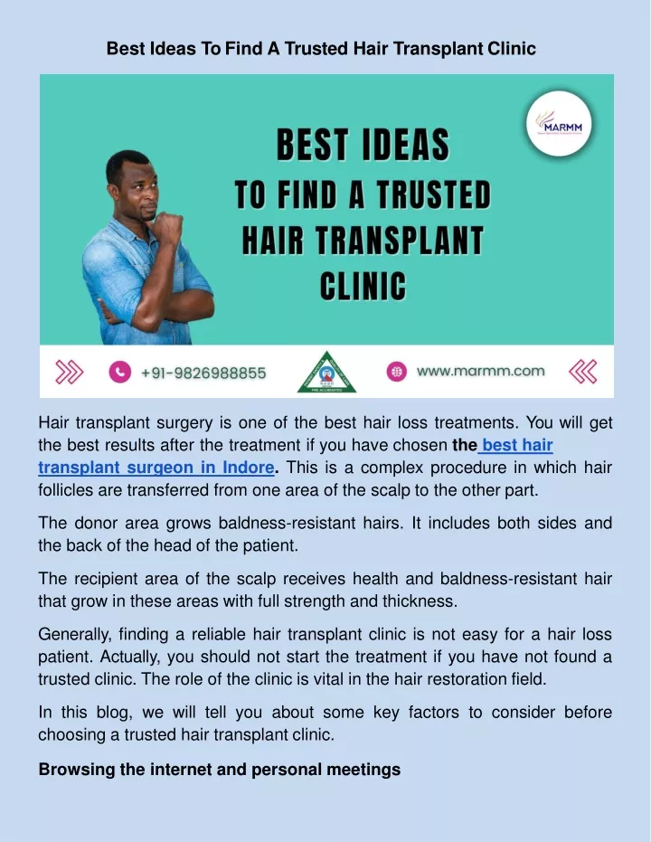 best ideas to find a trusted hair transplant