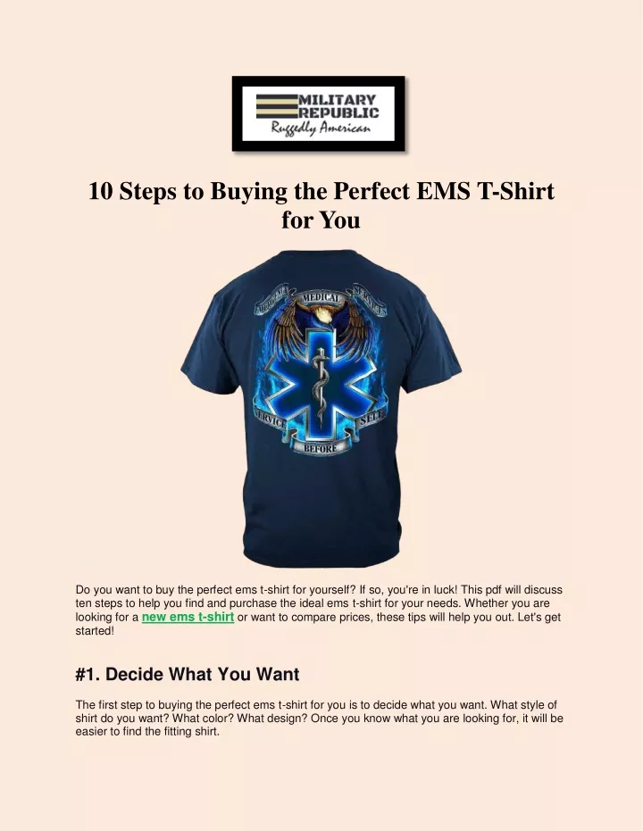 10 steps to buying the perfect ems t shirt for you