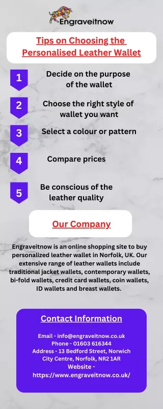 tips on choosing the personalised leather wallet