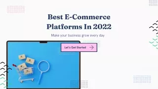 Best E-Commerce Platforms In 2022