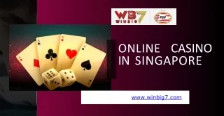 Experience the best gaming experience in trusted online casino in Singapore. Register now at Winbig7s