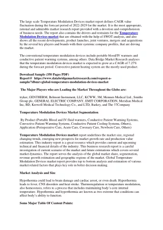 the large scale temperature modulation devices