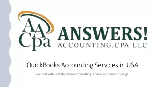 Get QuickBooks Accounting Services for Small Businesses