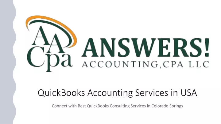 quickbooks accounting services in usa