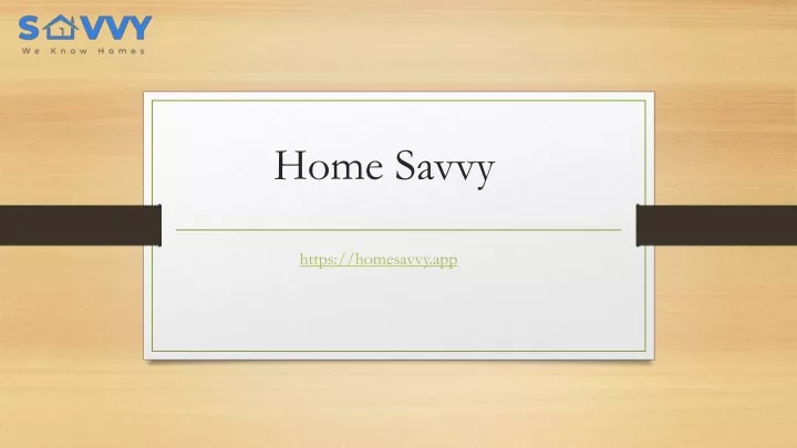 home savvy