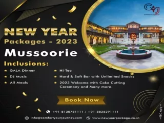 Mussoorie New Year Packages 2023