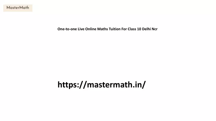 one to one live online maths tuition for class