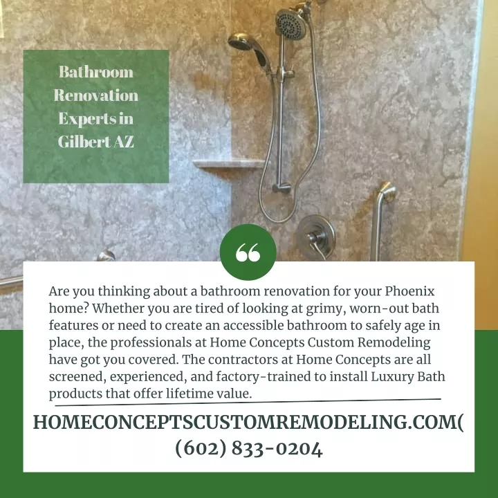 bathroom renovation experts in gilbert az