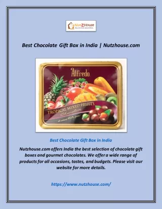 best chocolate gift box in india nutzhouse com