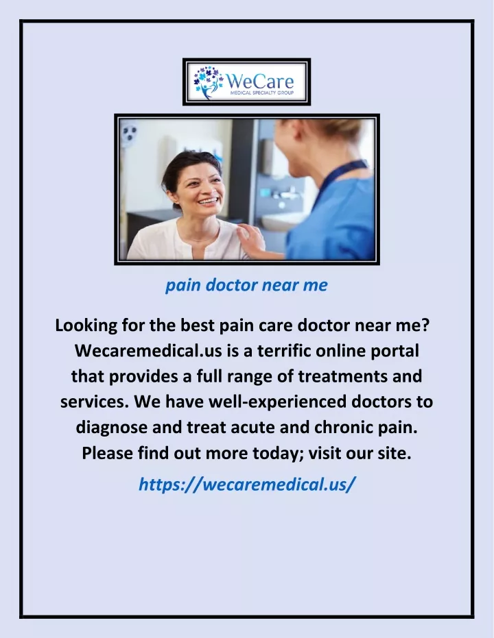 pain doctor near me