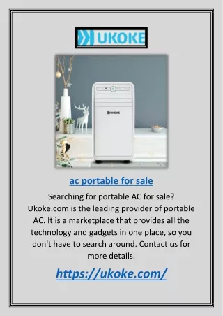 Ac Portable for Sale | Ukoke.com