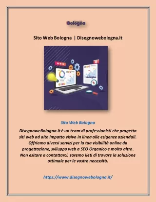 Sito Web Bologna  | Disegnowebologna.it