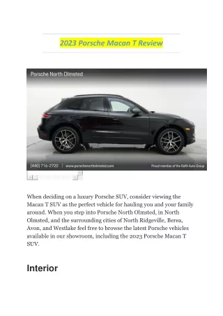 2023 porsche macan t review