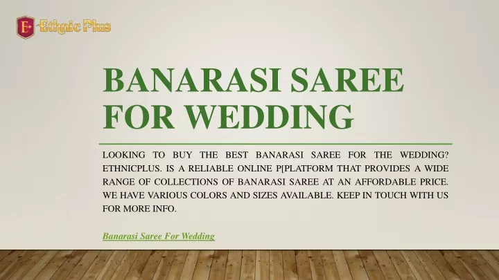 banarasi saree for wedding