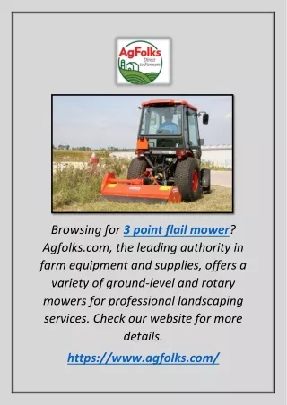 browsing for 3 point flail mower agfolks