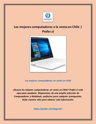 Los mejores computadores a la venta en Chile | Prafer.cl